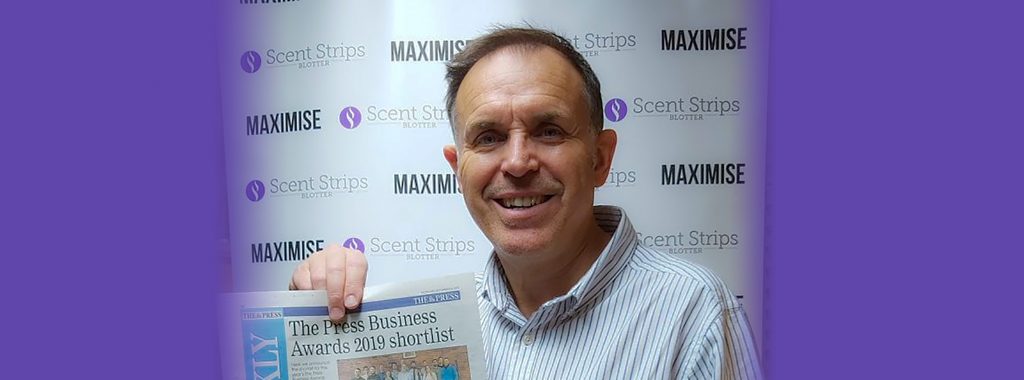 Andy Hudson - Scent Blotter Strips - The Press Exporter of the Year 2019 Awards